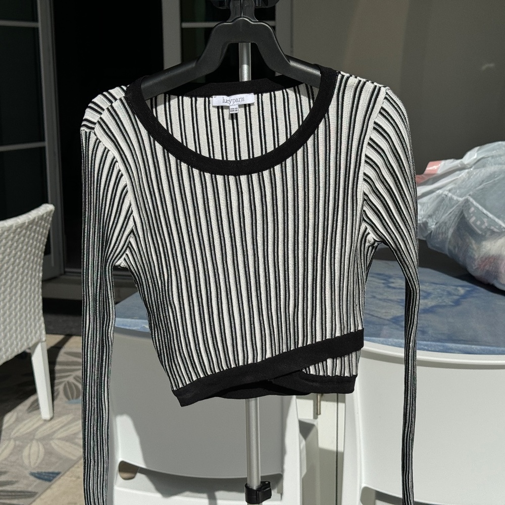 Lucy Paris women's matching long sleeved top and skirt, size M